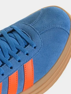 New adidas Blue/Orange VL Court Bold Trainers
