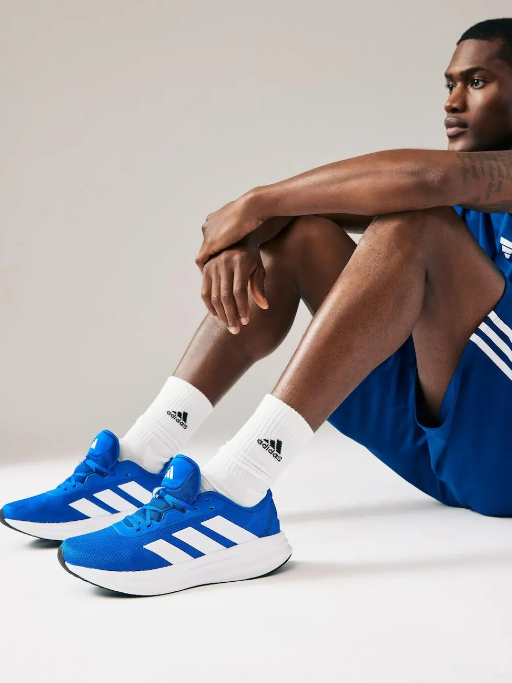 adidas Blue/white Galaxy 7 Running Trainers^ Sneakers