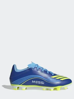 Clearance adidas Blue/Yellow Adult F50 Messi Club Firm Ground Boots