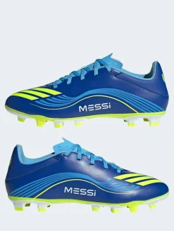 Clearance adidas Blue/Yellow Adult F50 Messi Club Firm Ground Boots