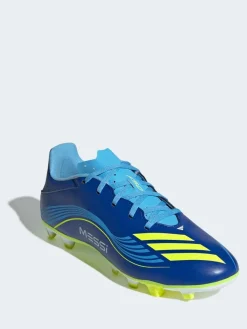 Clearance adidas Blue/Yellow Adult F50 Messi Club Firm Ground Boots