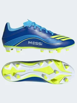 Clearance adidas Blue/Yellow Adult F50 Messi Club Firm Ground Boots