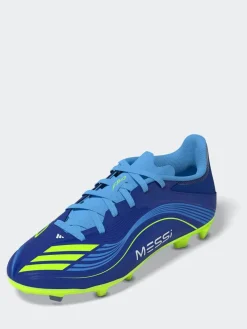 adidas Blue/Yellow Kids F50 Messi League Firm/Multi Ground Boots^ Soccer Cleats