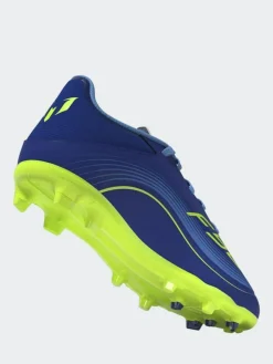 adidas Blue/Yellow Kids F50 Messi League Firm/Multi Ground Boots^ Soccer Cleats