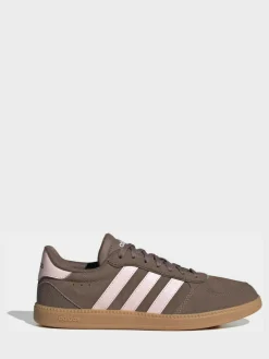 adidas Brown/Pink Breaknet Sleek Trainers
