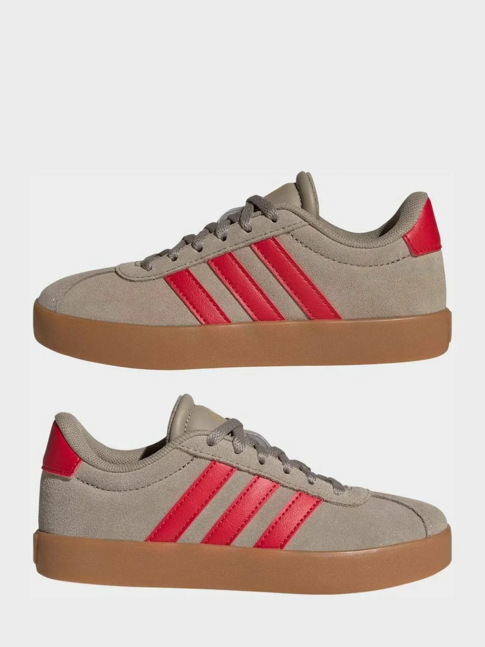 adidas Brown/Red VL Court 3.0 Trainers^ Sneakers