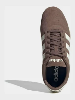 adidas Brown/White Grand Court Lo Trainers^Women Sneakers