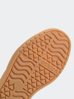 adidas Burgundy Red VL Court Bold Lace Junior Trainers^ Sneakers