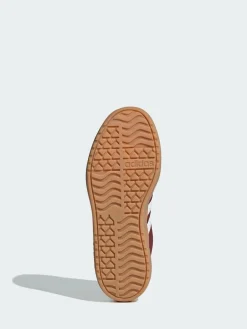 adidas Burgundy Red VL Court Bold Lace Junior Trainers^ Sneakers