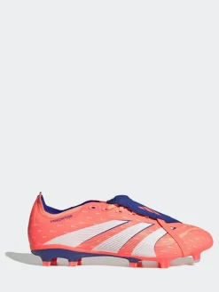 adidas Coral/White Adult Predator League Fold-Over Tongue Firm/Multi Ground Boots^ Soccer Cleats
