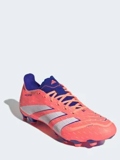 adidas Coral/White Adult Predator League Multi Ground Boots^ Soccer Cleats