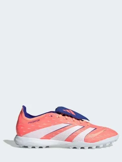 adidas Coral/White Adult Predator League Fold-Over Tongue Turf Boots^ Soccer Cleats