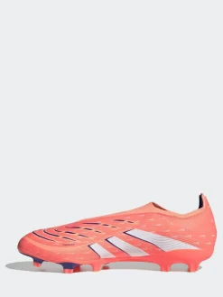 adidas Coral/White Adult Predator League Laceless Firm/Multi Ground Boots^ Soccer Cleats