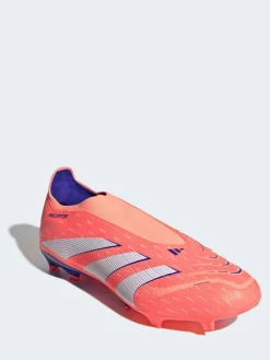 adidas Coral/White Adult Predator League Laceless Firm/Multi Ground Boots^ Soccer Cleats