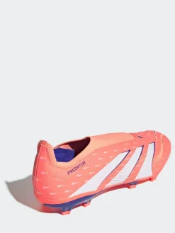 adidas Coral/White Adult Predator League Laceless Firm/Multi Ground Boots^ Soccer Cleats