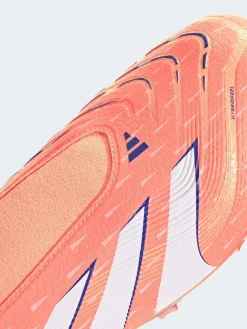 adidas Coral/White Adult Predator League Laceless Firm/Multi Ground Boots^ Soccer Cleats