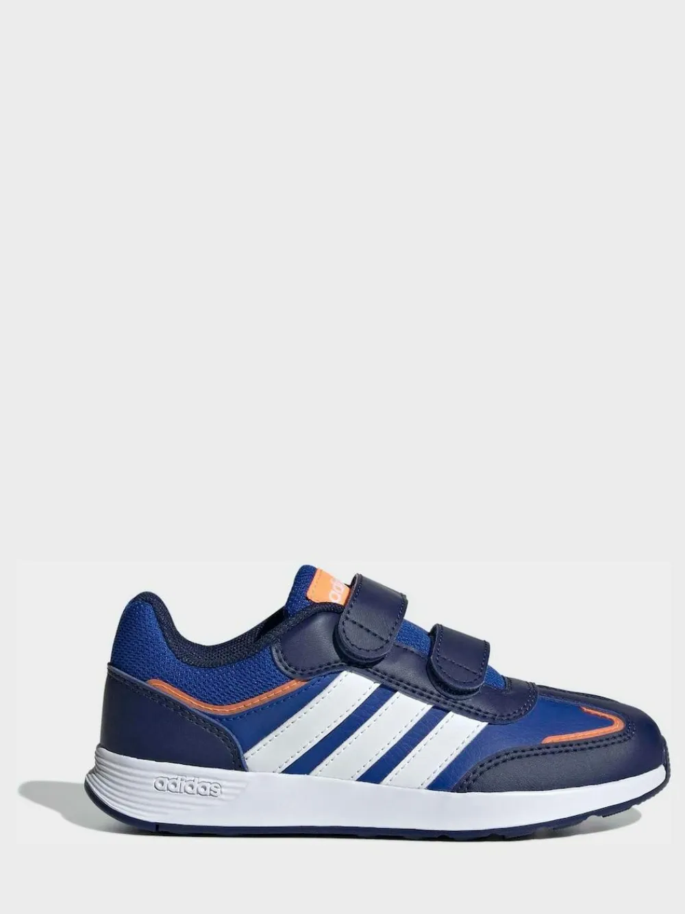 adidas Dark Blue Tensaur Switch Hook and Loop Kids Trainers^BOY Sneakers