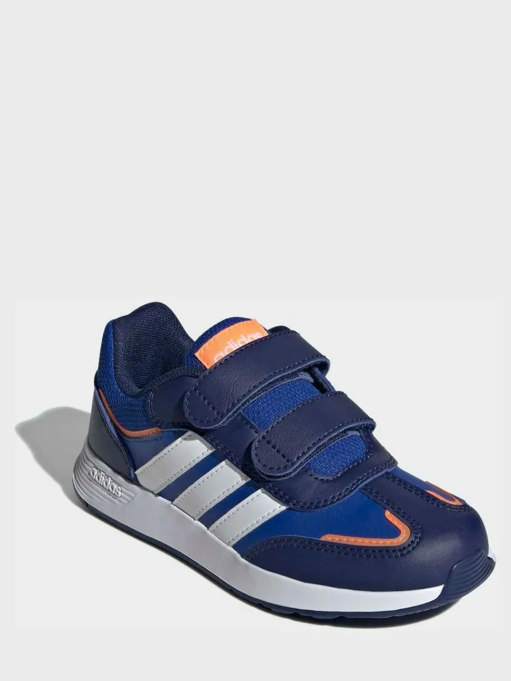 adidas Dark Blue Tensaur Switch Hook and Loop Kids Trainers^BOY Sneakers