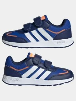 adidas Dark Blue Tensaur Switch Hook and Loop Kids Trainers^BOY Sneakers