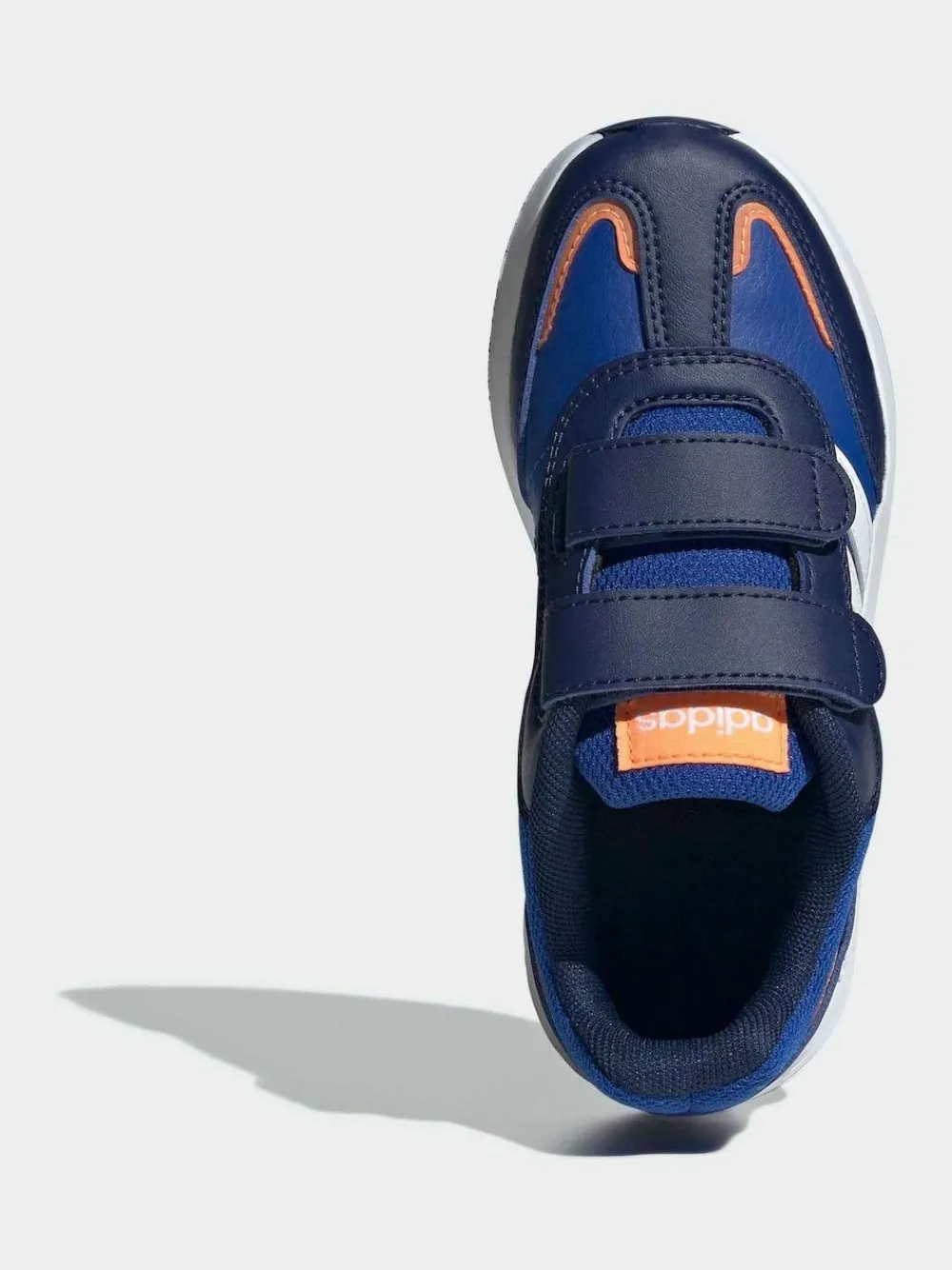 adidas Dark Blue Tensaur Switch Hook and Loop Kids Trainers^BOY Sneakers