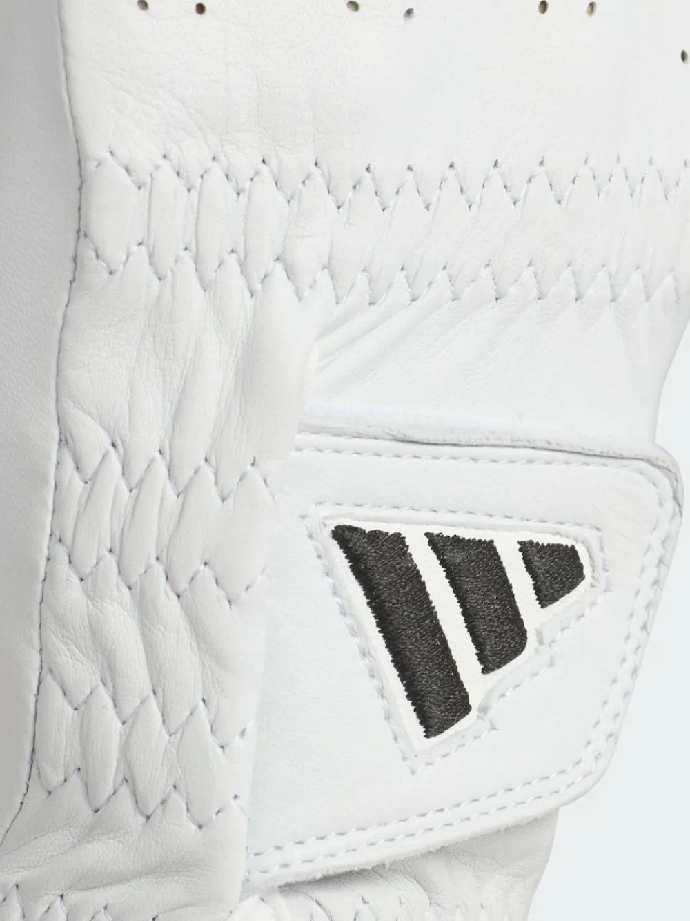 Hot Adidas Golf White/Black Pro Leather Single Gloves