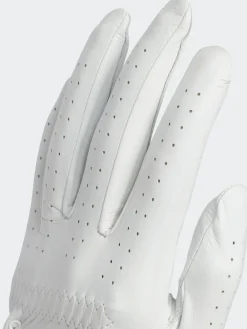 Hot Adidas Golf White/Black Pro Leather Single Gloves