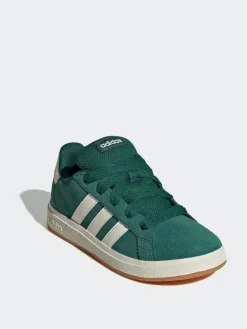 Online adidas Green Grand Court 00s Suede Lace Kids Trainers