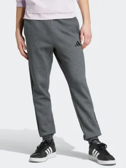 Online adidas Essentials 3-Stripes Fleece Joggers Grey Black