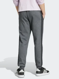 Online adidas Essentials 3-Stripes Fleece Joggers Grey Black