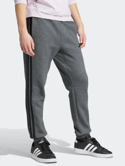 Online adidas Essentials 3-Stripes Fleece Joggers Grey Black
