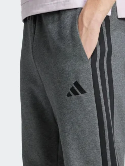 Online adidas Essentials 3-Stripes Fleece Joggers Grey Black