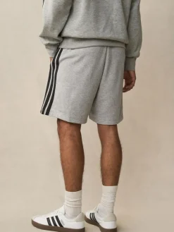 adidas Grey Essential 3-Stripes French Terry Shorts^ Shorts