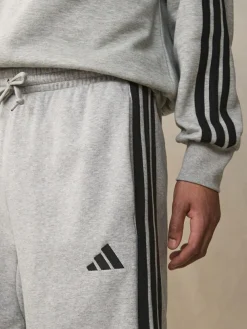 adidas Grey Essential 3-Stripes French Terry Shorts^ Shorts