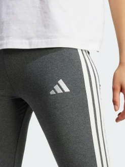 Best adidas Grey Essentials 3-Stripes Cotton Leggings