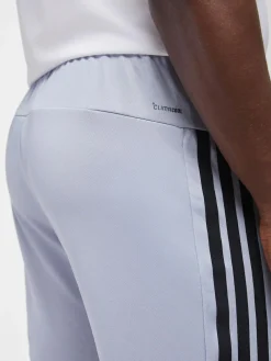 New adidas Workout Essentials All-Set 3-Stripes Knit Joggers Grey