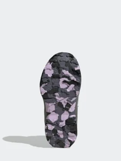 adidas Grey/Blue/Purple Terrex Ax4r Mid Hiking Kids Boots^BOY Boots|Boots