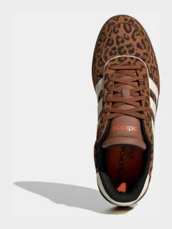 adidas Leopard Print/White Breaknet Sleek Trainers^Women Sneakers