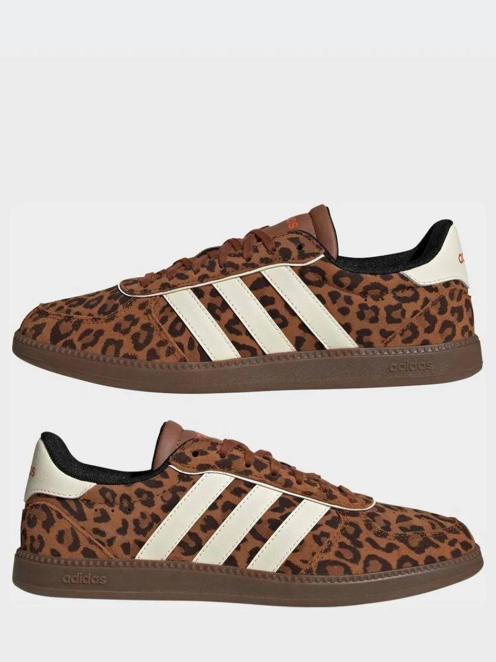 adidas Leopard Print/White Breaknet Sleek Trainers^Women Sneakers