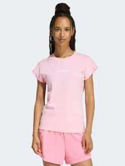 adidas Light Pink Essentials Single Jersey T-Shirt