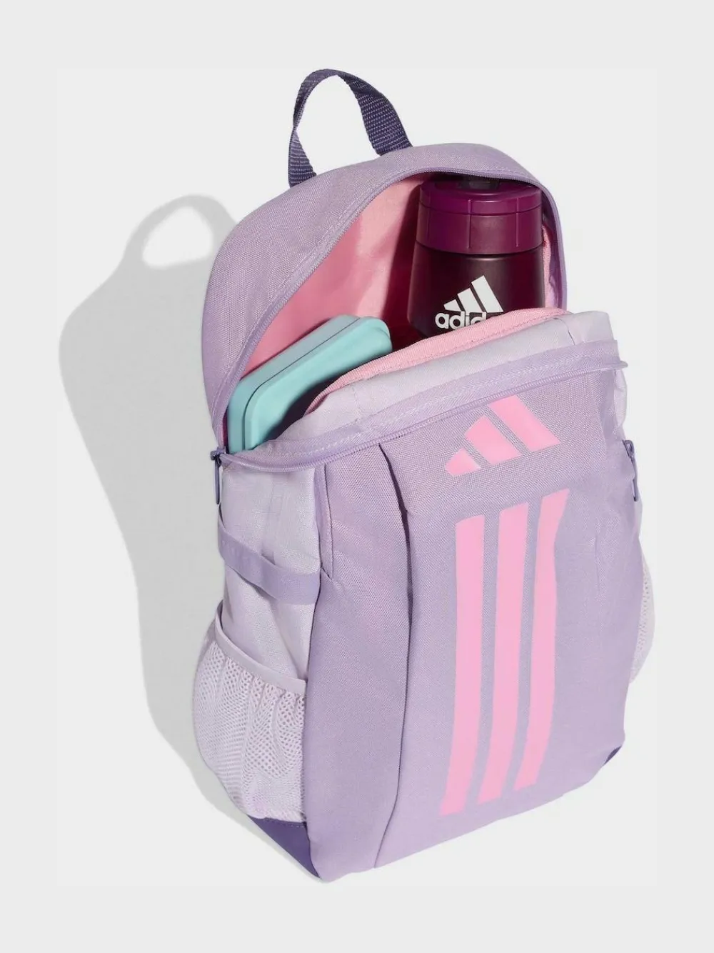 adidas Light Purple Kids 3 Stripe Backpack^BOY Bags|Bags