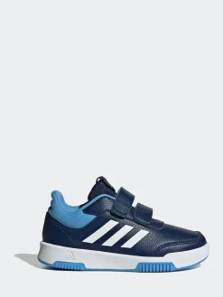 adidas Navy/Blue/White Hook and Loop Tensaur Kids Trainers^BOY Sneakers|Sneakers