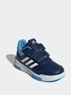 adidas Navy/Blue/White Hook and Loop Tensaur Kids Trainers^BOY Sneakers|Sneakers
