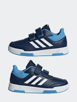 adidas Navy/Blue/White Hook and Loop Tensaur Kids Trainers^BOY Sneakers|Sneakers