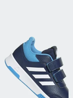 adidas Navy/Blue/White Hook and Loop Tensaur Kids Trainers^BOY Sneakers|Sneakers