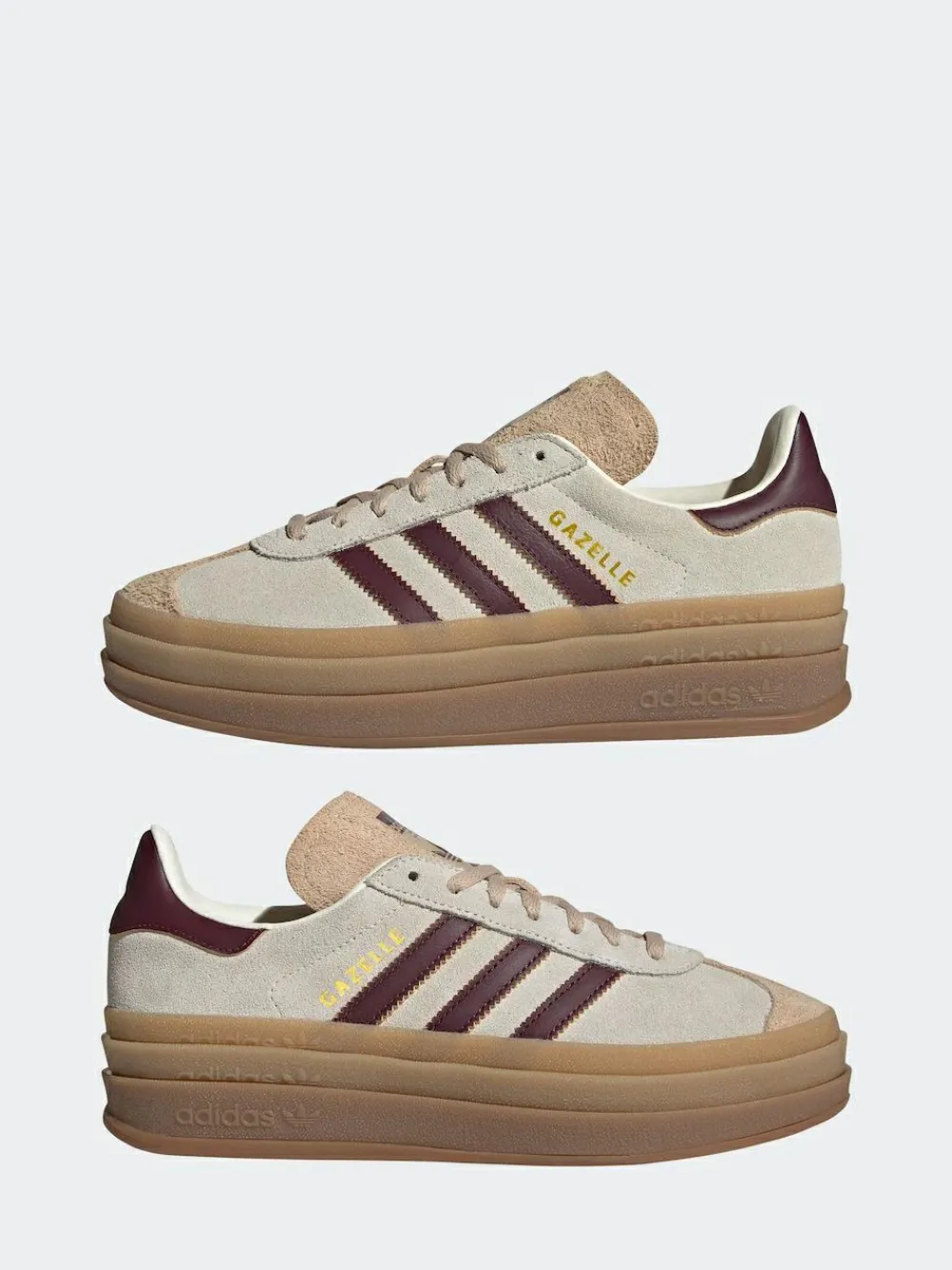 adidas originals Beige/Red Gazelle Bold W Trainers^Women Sportswear