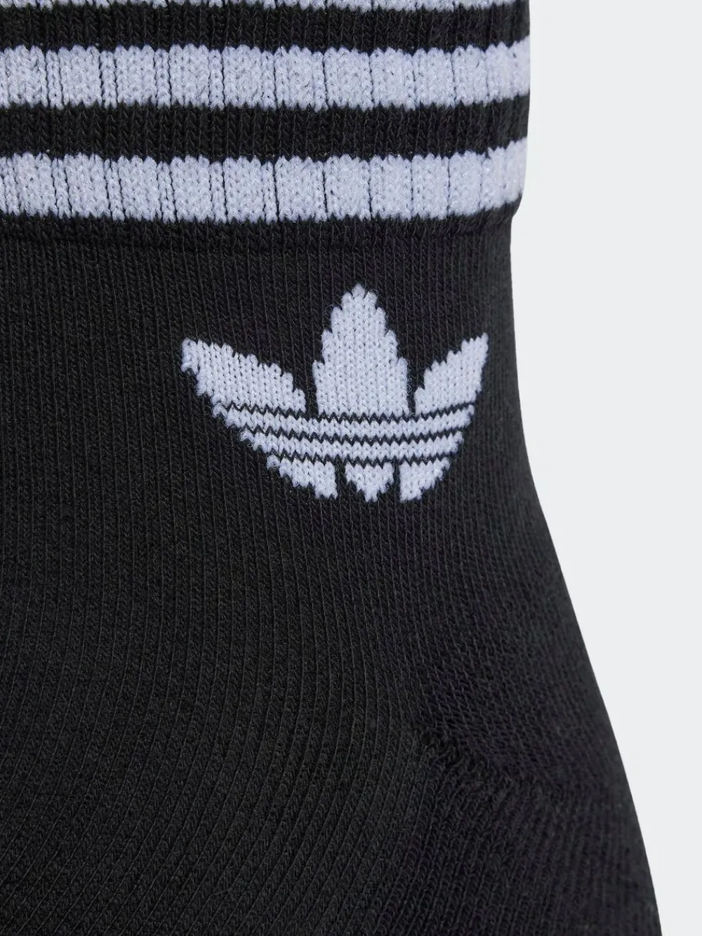 Discount adidas originals Ankle 3-Stripes Crew Socks 3 Pairs Black