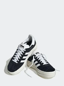 Discount adidas originals Black Dark Gazelle Bold W Trainers