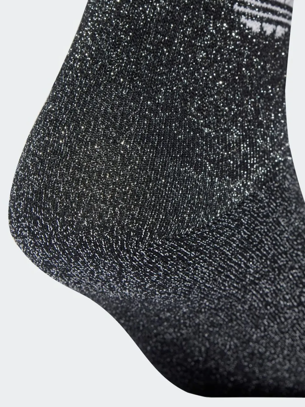 Clearance adidas originals Black 3-Stripe Glitter Crew Socks