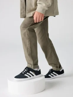 Discount adidas originals Black/White Gazelle Junior Trainers