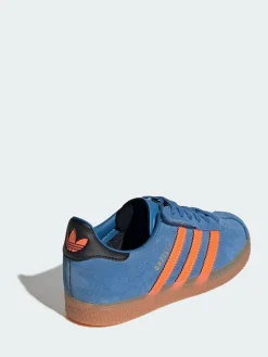 adidas originals Blue Gazelle Comfort Closure Elastic Lace Shoes^BOY School Shoes|Boys Shoes